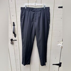 Brooks Brothers Dress Pants Mens Size 36 X 28.5 Gray Regent Fit Wool Flat Front